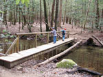 foot bridge over creek
