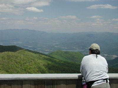 Lake Chautge view from Brasstown Bald 