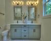 2nd Master suite double vanity with quartzite counters